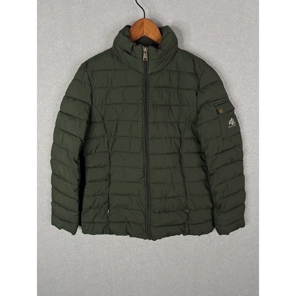 Lauren Ralph Lauren Jackets & Blazers - Lauren Ralph Lauren Stretch Patch Pkt Puffer Jacket Sz S MSRP $200 color Green